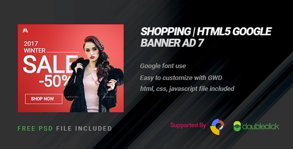 Shopping | HTML5 Google Banner Ad 08 - CodeCanyon Item for Sale