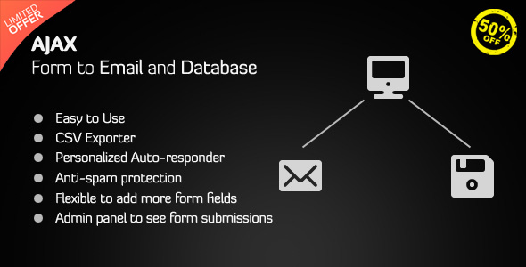PHP AJAX Contact Form with Admin CSV Exporter & Filters - CodeCanyon Item for Sale