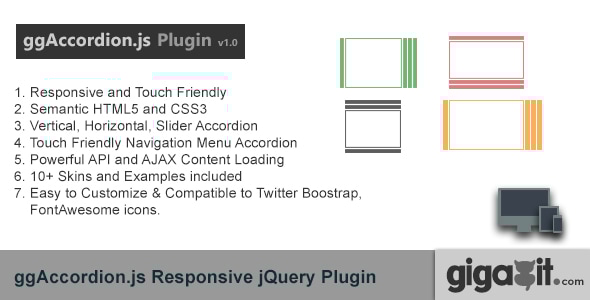 ggAccordion - A Responsive jQuery Plugin - CodeCanyon Item for Sale