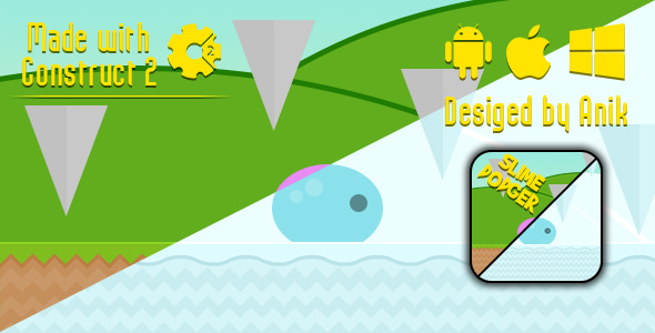 Slime Dodger - HTML5 Game (CAPX) - CodeCanyon Item for Sale