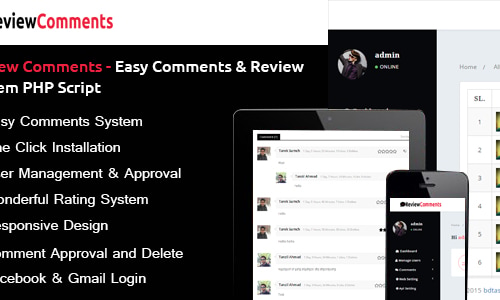 Review Comments – Easy Comments & Review System PHP Script by bdtask
