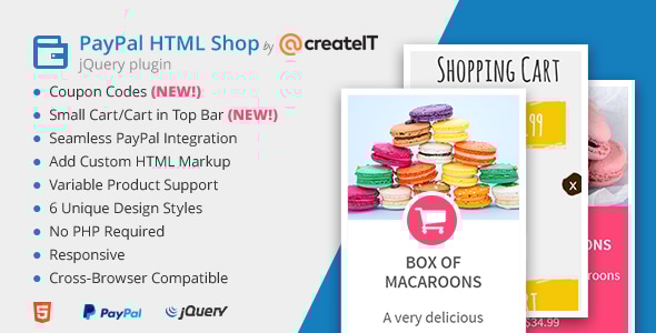 jQuery Paypal HTML Shop - CodeCanyon Item for Sale