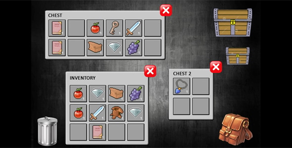 RPG Inventory System for games - CAPX included by dexterfly | CodeCanyon