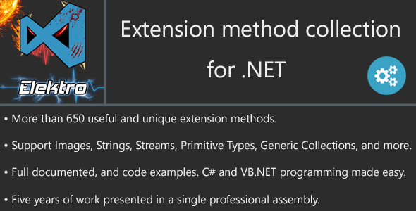 .NET Huge Extension-methods Collection - CodeCanyon Item for Sale