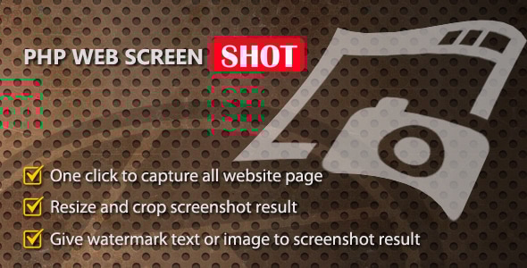 PHP Web Screenshot - CodeCanyon Item for Sale