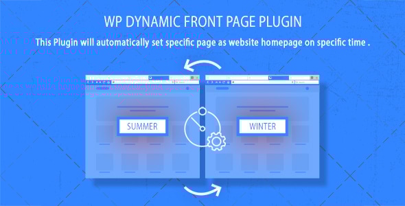 WordPress Dynamic Front Page Plugin - CodeCanyon Item for Sale