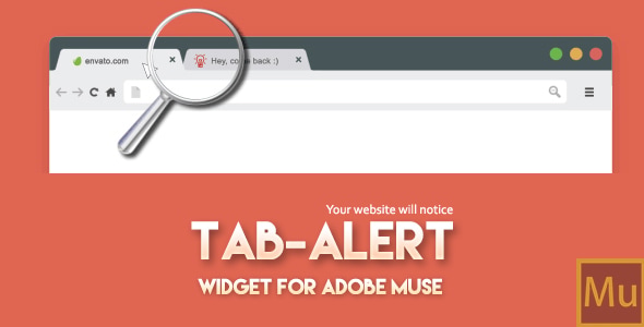 Tab Alert: Widget for Adobe Muse - CodeCanyon Item for Sale