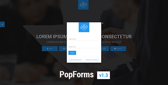 PopForms | Material Design Responsive Bootstrap Modal Form Set - CodeCanyon Item for Sale