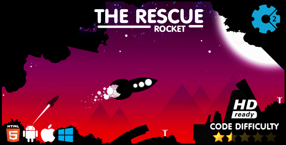 The Rescue Rocket HTML5 Game - CodeCanyon Item for Sale