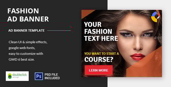 Fashion Course - HTML5 Animated Google Banner 01 - CodeCanyon Item for Sale