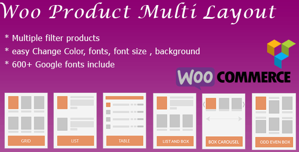 WooCommerce Shop Design & Produt Layout ( masonry, box, grid, list, slider, table, Carousel ) - CodeCanyon Item for Sale