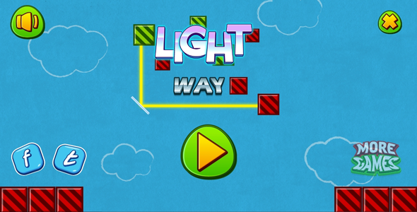 Light way - HTML5 logic game. Construct 2 (.capx) - CodeCanyon Item for Sale