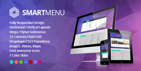SmartMenu - Responsive jQuery Mega Menu - CodeCanyon Item for Sale