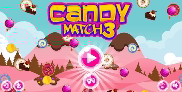 Candy Match-3 - HTML5 Game + Android + AdMob (Construct 3 | Construct 2 | Capx) - CodeCanyon Item for Sale