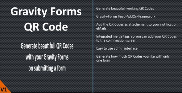 Gravity Forms QR Code - CodeCanyon Item for Sale