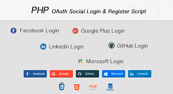 PHP OAuth Social Login & Register Script - CodeCanyon Item for Sale