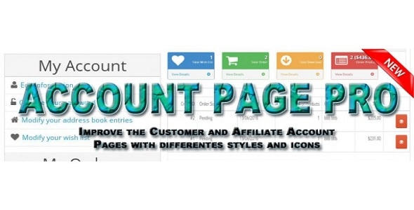 Account Dashboard Pro - Opencart Plugin - CodeCanyon Item for Sale