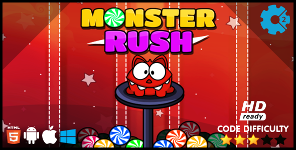 Monster Rush HTML5 Game - CodeCanyon Item for Sale