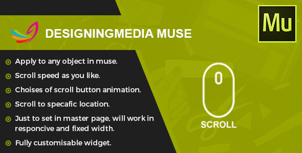 Scroll To Top - Muse Widget - CodeCanyon Item for Sale
