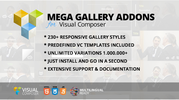 Mega Gallery Addon for WPBakery Page Builder (formerly Visual Composer) - CodeCanyon Item for Sale