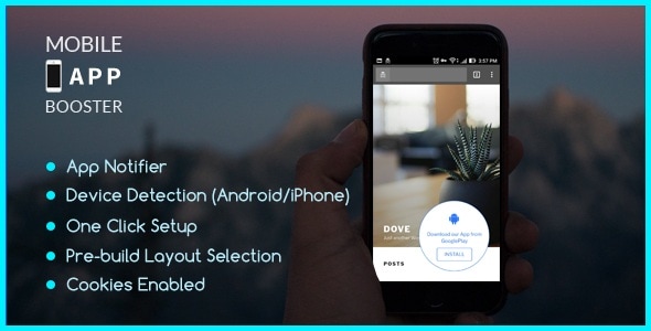 Mobile App Booster - A WordPress Plugin - CodeCanyon Item for Sale
