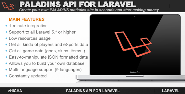 Paladins API for Laravel - CodeCanyon Item for Sale