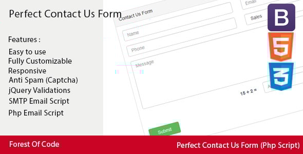 Perfect Contact Us Form - CodeCanyon Item for Sale