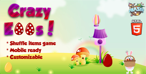 | Crazy Eggs | Shuffle Items game - CodeCanyon Item for Sale