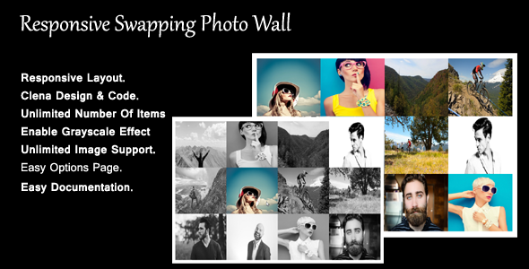Responsive Swapping Photo Wall - CodeCanyon Item for Sale