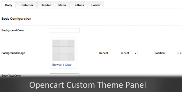 Custom Themes Panel Opencart Module - CodeCanyon Item for Sale