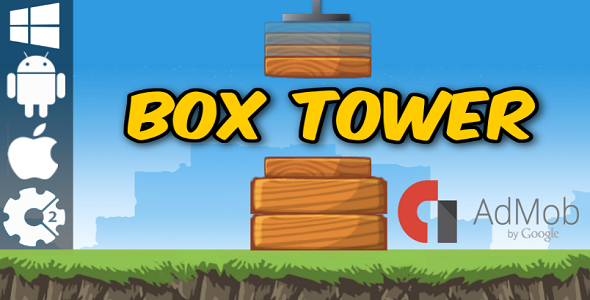 Box Tower - HTML5 Game + Admob (Construct 2 - CAPX) - CodeCanyon Item for Sale