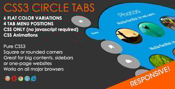 Circular CSS Tabs - CodeCanyon Item for Sale