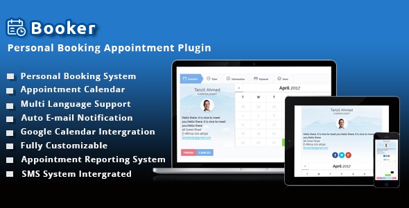 BookMe - Personal Booking Appointment Plugin - CodeCanyon Item for Sale
