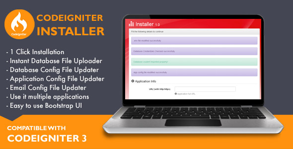 Installer for Codeigniter Application - CodeCanyon Item for Sale