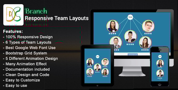 Branch - Responsive Bootstrap Team Layouts - CodeCanyon Item for Sale