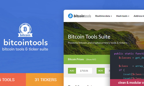 Bitcoin Tools Suite - 50+ Features by EmberThemes | CodeCanyon