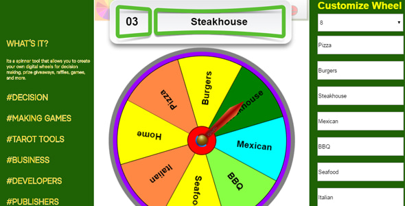 Wheel 2 Decide - CodeCanyon Item for Sale