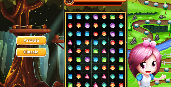 Jewels blast Match 3 Complete Unity Project - CodeCanyon Item for Sale