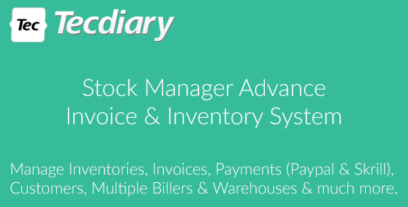Stock Manager Advance (Invoice & Inventory System) - CodeCanyon Item for Sale