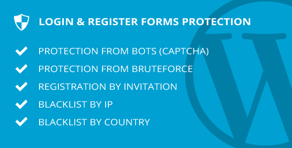 Login & Register forms protection - WordPress plugin - CodeCanyon Item for Sale