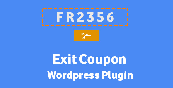 Exit Coupon - Wordpress Plugin - CodeCanyon Item for Sale