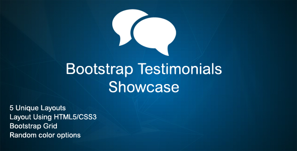 Bootstrap Testimonials Showcase - CodeCanyon Item for Sale