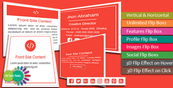 Flip Box - Bootstrap Flipping Card - CodeCanyon Item for Sale