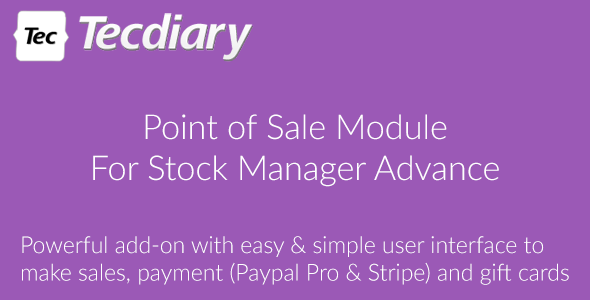POS Module for Stock Manager Advance - CodeCanyon Item for Sale