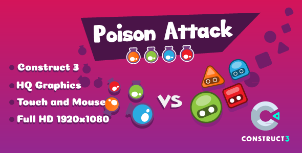 Poison Attack - HTML5 Game (Construct3) - CodeCanyon Item for Sale