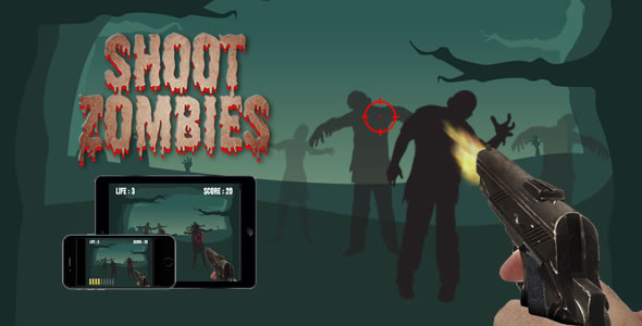 Shoot Zombies - HTML5 Game - CodeCanyon Item for Sale