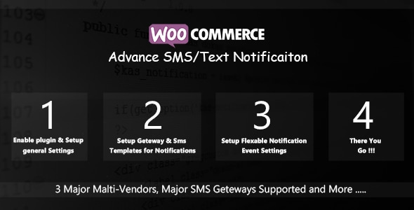 WooCommerce Advance SMS/Text Notification - CodeCanyon Item for Sale