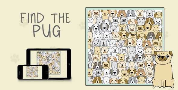 Find The Pug - HTML5 Game - CodeCanyon Item for Sale