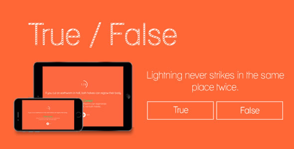 True or False - HTML5 Game - CodeCanyon Item for Sale