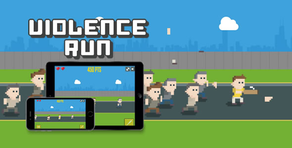 Violence Run - HTML5 Game - CodeCanyon Item for Sale